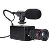 YIWEOG Fotocamera 4K HD Fotocamera per Computer Webcam USB Zoom Ottico 10X Messa a Fuoco Manuale Compensazione Automatica dell'esposizione Compatibile con Windows XP/7/10 Linux Android Plug &