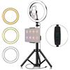 hdfj12142 luce dell'anello a led 10 pollici luce selfie alimentato tramite USB 3 modalità di luce e 10 livelli di luminosità luce del telefono anello dimmerabile fotocamera bellezza selfie ringlight