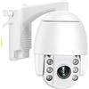DRAUXI Telecamera di sicurezza 1080P Outdoor PTZ 5X Zoom ottico CCTV Videosorveglianza Cam 4G SIM Card Visione notturna a colori P2P Camhi FTP Rilevamento del movimento(WiFi Cam Add 128GB)