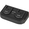 Cofan Carica batterie doppio | Ricarica rapida | 2 x3,5 A - 18V