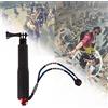 Tenlacum PTCM Portatile Selfie Stick palmare monopiede telescopico estensibile Lega di alluminio Selfie Stick per GoPro Hero 2/3/3 + 4 SJCAM SJ4000 sport fotocamere digitali fotocamera Smartphone (rosso)