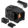 ToopMount Mirino per fotocamera da 1 x 19 mm, monoculare multistrato con adattatore di montaggio a slitta calda, telescopio compatto impermeabile IP67 1500G, telescopio antiurto per scuotere e