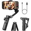 WRWRW Stabilizzatore cardanico portatile a 3 assi SmartXE for smartphone adatto for iPhone Android AI Face Tracking TikTok Vlog
