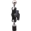 Oxxggkao 1 / 4 Thread to 17mm Ball Head Joint Base Double Socket Arm Extension Arm Motorcycle Bike Phone Mount Camera Lighting Tripod Mount Adapter