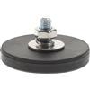 VILLFUL Base Magnetica Rivestita in Gomma per Montaggio Fotocamere e Barre Luminose, Resistente All'usura e Facile da Installare, per Altoparlanti e Decorazioni Auto