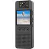 Andoer Mini fotocamera corpo 1080P Body Cam con obiettivo girevole a 180°, videocamera con visione notturna, connessione Wi-Fi per registrazione/servizio/consegna giornaliera