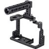 XDSXHYXJZ Compatibile con Sony A7 II/A7 III/A7S - Gabbia for fotocamera in lega di alluminio con vite da 1/4 e slitta a contatto freddo, stabilizzatore video(B)