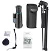 YFDGD Telescopio Super Zoom Impermeabile Monoculare Ad Alto Ingrandimento 10-20X50 Con Supporto For Telefono For Monocolo Da Viaggio All'aperto Chiaro Immagine(With Metal tripod)