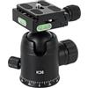 Uqezagpa Treppiede in alluminio K36 con testa a 360 gradi migliora stabilità e precisione nell'uso professionale della macchina fotografica