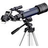 YangRy Telescope for Kids&Beginners,70mm Astronomy Refractor Telescope with Adjustable Tripod,Telescope with Carry Bag, Phone Adapter and Wireless Remote,White YangRy