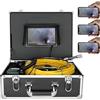 SHEHUALI Telecamera per scarichi, Camera fognaria wireless wifi 20/30/40/50m Videocamera for ispezione del tubo a camme di serpente, 1 7 mm Drenaggio dell'endoscopio industriale del gasdotto(50m)