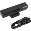 Enlybee Webcam HD 2K 30FPS con doppio microfono, videocamera USB grandangolare a 96 gradi per riunioni di classe online, comunicazione audio chiara fino a 8 m