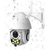 CamaSmart wifi telecamera esterna senza fili 2MP 4X zoom supporto Alexa con rilevamento automatico del movimento e P2P audio bidirezionale per la sicurezza domestica