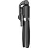 Oikabio Mini treppiede estensibile con integrato, wireless, Bluetooth, per telefoni iOS e Android, colore: nero