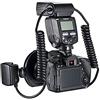 Yidoblo YN-24EX Macro Ring Flash Speedlite con 2 Flash Head 4 anelli adattatori compatibili con Canon, con panno in microfibra