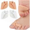Eclove 4 Stück Silikon-Zehentrenner für Korrekte Hallux Valgus,Zehenschutz für Den Großen Zeh,Zehenspreizer Damen und Herren, Universalgröße, Hammerzehen Korrektur