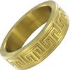 MEO Anello fallico di lusso con motivo La Greca - gold Dimensione 50 mm