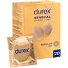 Durex Sensual Extra Lube - Set di 20 preservativi lubrificati