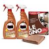 imi shop 2x Spray Pulitore Specifico per Legno in omaggio Panno in Microfibra, Detergente Neutro Delicato con Ingredienti Naturali, 2 Flaconi da 500 ml