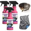 Generico Fast-Acting Heavy-Duty Grill Degreaser Spray, 2026 Nuovo Super Pulitore Forni e Griglie, Sgrassatore Cucina, BBQ Grill Cleaner for Outdoor Grills per Rimuove Grasso, Residui e Incrostazioni (3Pcs)