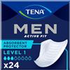 Tena Men - Protezione assorbente discreta da uomo, livello 1-100%, leggera protezione per incontinenza (1)