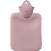 JILIN Borsa Acqua Calda, 500ML PVC Borsa Dell'acqua Calda con Morbida Copertura Premium Borsa Acqua Calda per Alleviare il Dolore, Schiena, Collo -Ottimo Regalo per Famiglia（Pink）