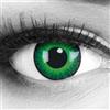 MeralenS 1 Coppia Color Verde Crazy Fun Shining anni lenti a contatto perfetto per Halloween, Carnevale, o carnevale con gratis lenti a contatto senza Forza