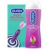 Durex Kit Durex Play Delight Minivibrator, Vibratore per Donna, Sex Toy per Stimolazione Clitoride, Piccolo e Discreto + Durex Massage 2 in 1 Aloe Vera, Gel Lubrificante Sessuale Intimo, 200 ml
