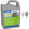Mapei Ultracare Keranet, Detergente Concentrato Liquido per Pavimenti e Piastrelle, 1 Litro, con Guanti in Nitrile