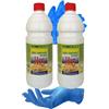 DMS 2 lt Acido tamponato profumato disincrostante per gres, ceramiche, bagni, per interni ed esterni + un paio guanti nitrile ajsia monouso in OMAGGIO