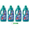 Beni Culinari 4 x Ace Gentile Candeggina per Colorati, candeggina per colori, lavanda e muschio bianco, efficace contro le macchie 3100 ml + portachiavi Beni Culinari 0