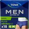 TENA Men Active Fit Pantaloni per l'incontinenza da uomo, Taglia L, confezione da 2 (2 X 8 pezzi)