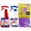 FEI FAN SET: A. Max Spray Previeni Muffa, Ne Riduce La Formazione 500ml + A. Max Zero Muffa Spray Igienizzante 500ml + OMAGGIO 1 Panno Lattice 30x30