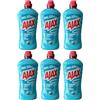 Generico Detergente Multiuso per Ajax Tornado, 1L, Profumazioni Marsiglia, Aceto e Limone, Confezioni da 1, 3 o 6 Flaconi (6, Aceto)