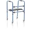 MOPEDIA Deambulatore smontabile in alluminio verniciato 4 ruote piroettanti Ø 7,5 cm serie Click Art. RP748