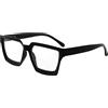 Eyekepper Occhiali da Lettura Bifocali per Donna, Eleganti Montature Oversize, Nero +1.50