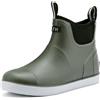 CKWLXQY Stivali da uomo, impermeabili, alla caviglia, antiscivolo, trazione, per attività all'aperto, pesca, giardino, scarpe ad alte prestazioni per l'agricoltura, verde, taglia 40