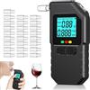 LIAVOP Alcol Test Portatile,Un'elevata Precisione Alcol Test,Etilometro Portatile Certificato,Doppio Sensore Alcol Test,con Display Digitale LCD,25 Boccagli,per Uso Domestico e Professionale