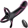 GQTYBZ Anello Vibrante per Lei e Lui Sex Toys, 3 in 1 Doppio Anello per Pene da Uomo Sexytoysys Uomo Coppia 10 Modalità Vibratore con Telecomando Stimolatore per Clitoride Cockring Vibratori Anelli Pene