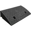 Harilla Rampa per marciapiede, rampa per soglia, per pendenza stradale portatile e resistente, triangolo di arrampicata per carrelli a mano, auto, tosaerba, Nero 50x27x11cm