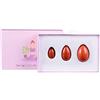 AOWNE Naturale quarzo rosa Yoni Egg Set Uova Forate Giada Donne Kegel Esercitatore sfere di cristallo Massaggio, Pietra rossa
