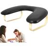 Generico Poggiabraccio per Nails Tech, Poggiamano per unghie - Poggiamano per manicure in pelle PU per bracciolo per unghie a forma di U,Poggiabraccio staccabile per scrivania per, per mani per p