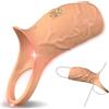 Girlove Estensore del Pene con Anello, Guaina Pene per Ritardare e migliorare L'eiaculazione, Vibratore Sex Toys per Maschili e Coppie, Erotici Maschili Anello Vibrante, con10 Modalità di Vibrazione (ydl-005)