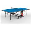 GARLANDO TENNIS TAVOLO CHAMPION OUTDOOR CON RUOTE BLU-COMPRESO TRASPORTO CON GABBIA DI LEGNO