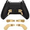Cuifati Pagaie controller Premium in acciaio inossidabile materiale metallico 4 pezzi per controller Elite Paddles compatibili con Xbox One Elite Wireless Controller Series 2. (oro)