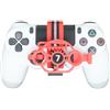 Generico Controller Mini volante controller di gioco per PS4, 3D stampa ruota ausiliaria controller gioco Joystick simulatore Gamepad giochi da corsa (Giallo)