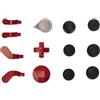 Cryfokt Kit di Ricambio Programmabile per Levette in Metallo per One Series 2, Accessori per Controller Wireless Durevoli per gli Appassionati di Giochi (rosso)