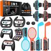 Spican Accessori sportivi 16-in-1 Switch per giochi Switch