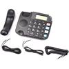 Jeffergarden Telefono con Filo con Pulsanti Grandi, Design retrò, Retroilluminazione Intelligente, Chiamata in Arrivo VIP per Uso Domestico e in Ufficio (#1B)