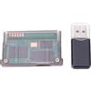 Plyisty Cartuccia Flash Universale, Scheda di Gioco per SP NDSL con Supporto Formato FAT, capacità della Scheda di Memoria Fino a 2 GB (viola trasparente)